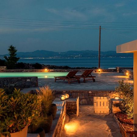 Kallirroe Deluxe Villa With Sea View And Pool Chrisi Akti  Eksteriør bilde