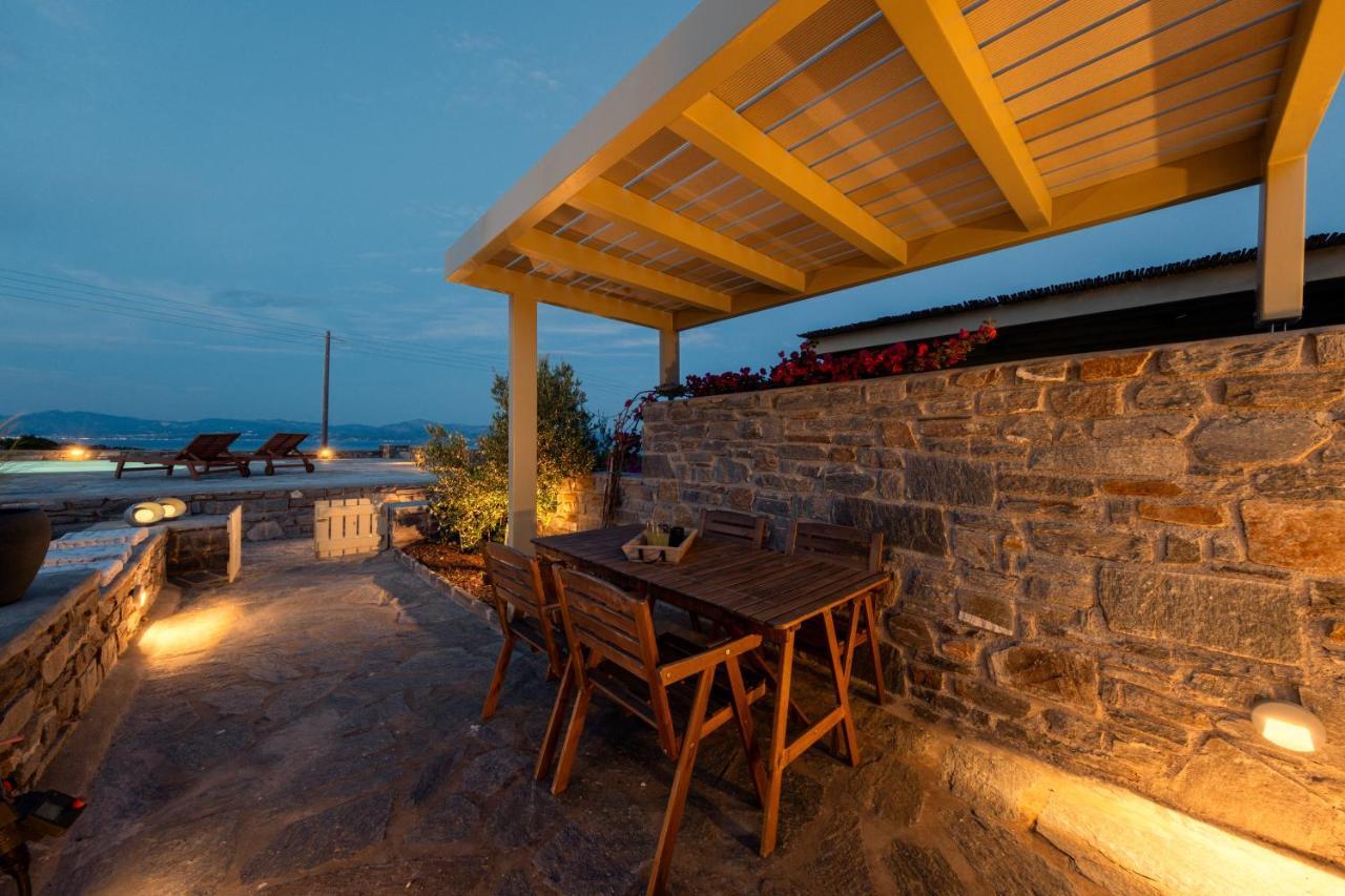 Kallirroe Deluxe Villa With Sea View And Pool Chrisi Akti  Eksteriør bilde