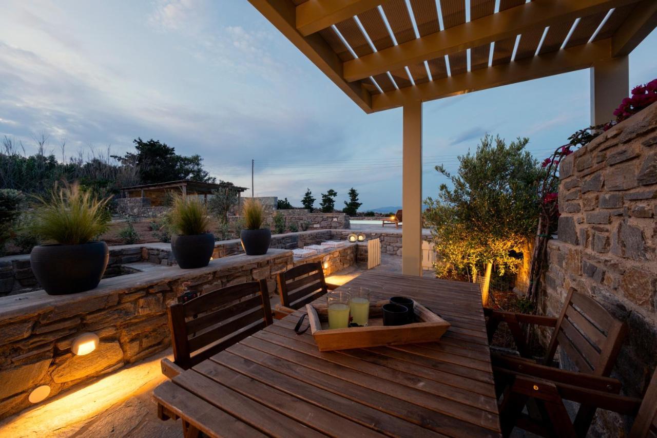 Kallirroe Deluxe Villa With Sea View And Pool Chrisi Akti  Eksteriør bilde